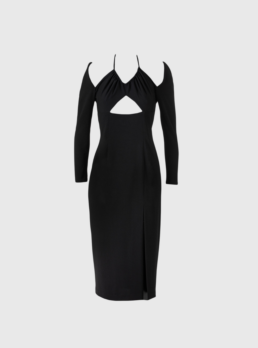 Black Mini Cutout Dress