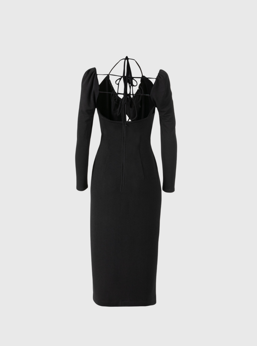 Black Mini Cutout Dress
